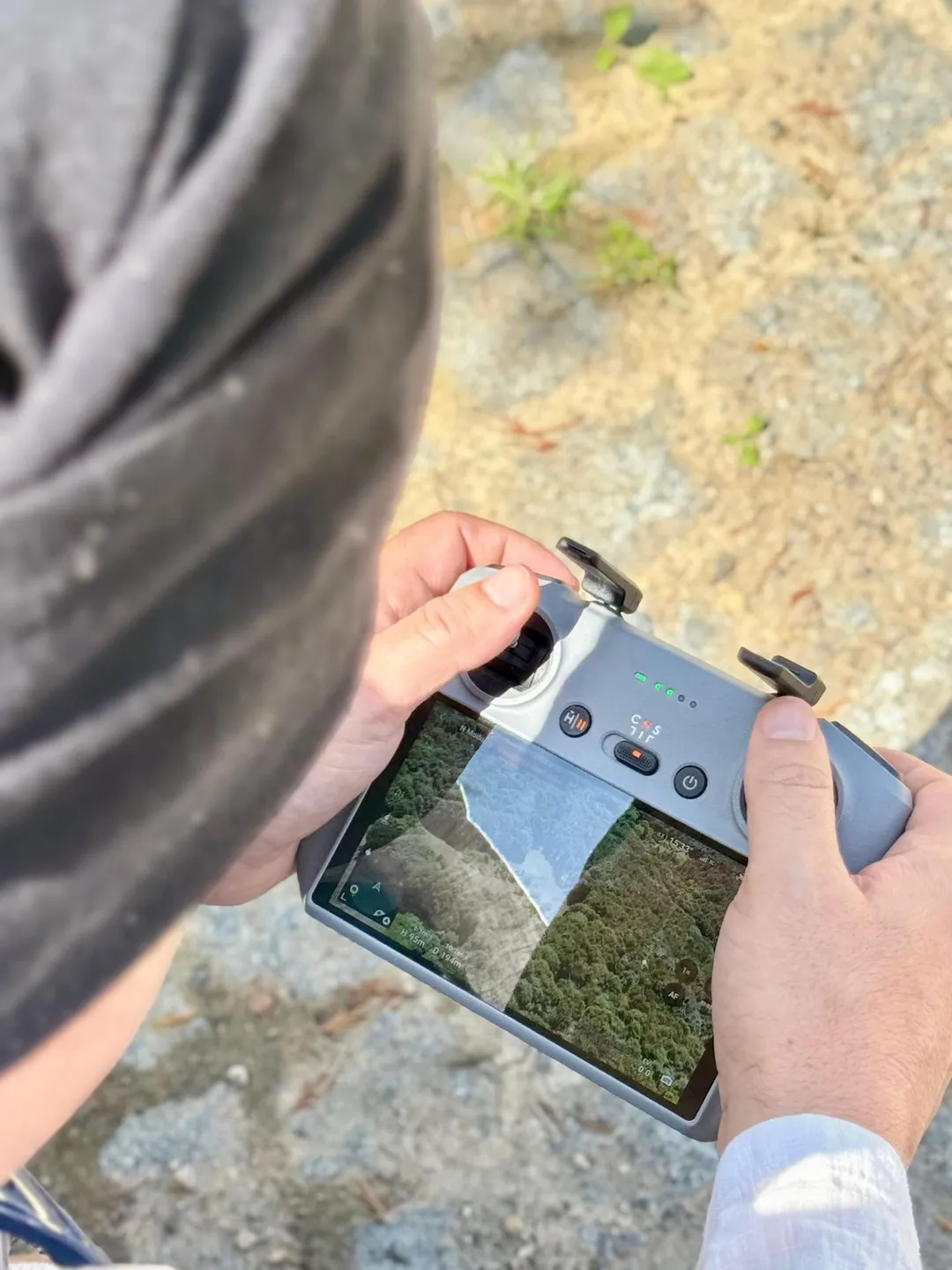 Proje alanının drone ile görüntülenerek planlanması
